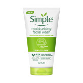 ژل شستوشوی صورت سیمپل مدل moisturising حجم 150 میلیلیتر