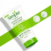 ژل شستوشوی صورت سیمپل مدل moisturising حجم 150 میلیلیتر