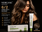 رنگ مو حرفه ای یورگانیک حرفهای YOORGANIC Smooth & Shine شماره 6/2 بلوند دودی تیره (Dark Matt Blonde) حجم 100ml(بدون آمونیاک)
