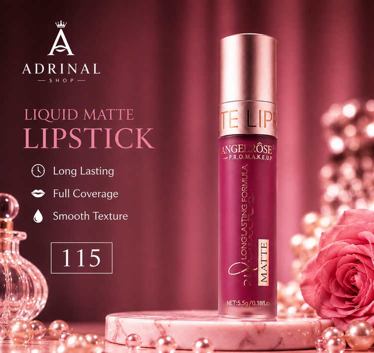 رژ لب ANGEL ROSE کد 115 رنگ رز نود جذاب